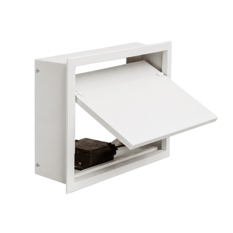 Panel-type exhaust outlet