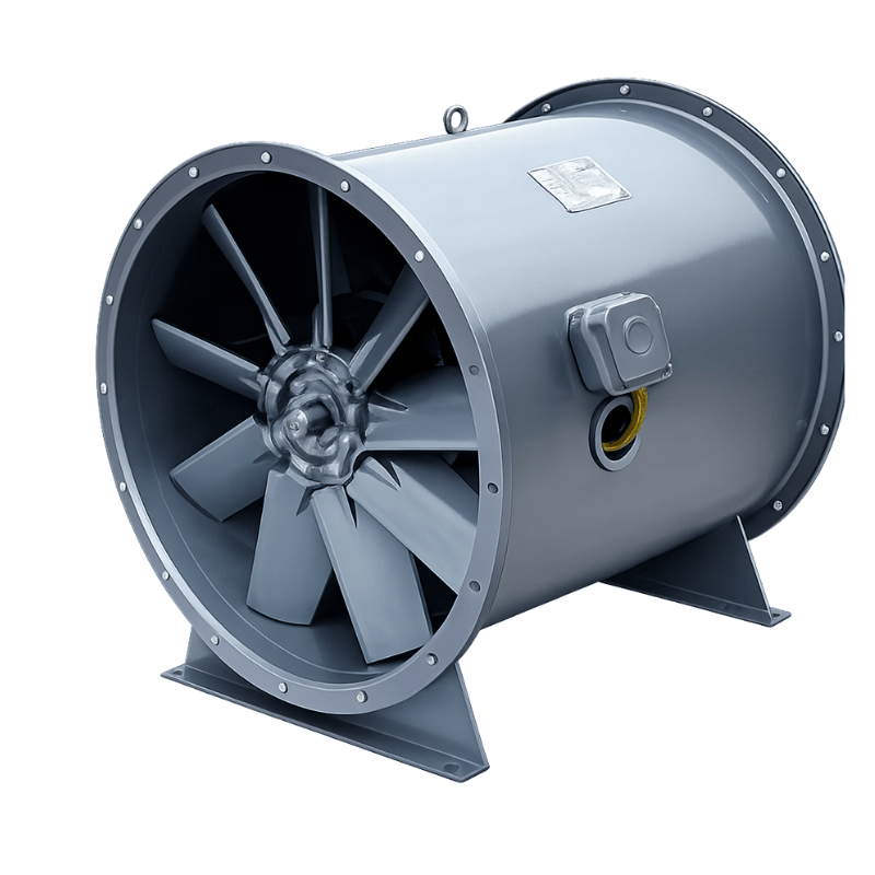 Bidirectional reversible axial-flow fan